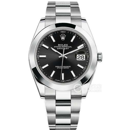 勞力士日誌型繫列m126300-0011黑盤鋼帶機械男士手錶 頂級復刻腕錶（41mm三株錶帶）￥4280-精仿勞力士