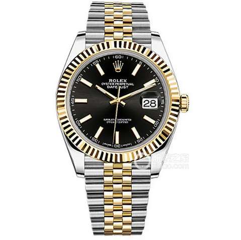 勞力士日誌型繫列m126333-0014間金黑盤男士機械手錶 高端頂級復刻腕錶￥4580-精仿勞力士