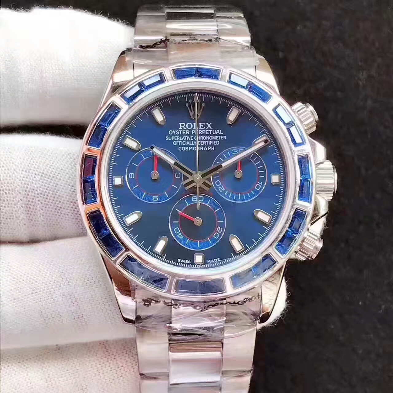 高仿復刻勞力士ROLEX宇宙計型迪通拿繫列116505-0002藍面 男士自動機械手錶￥5280-精仿勞力士
