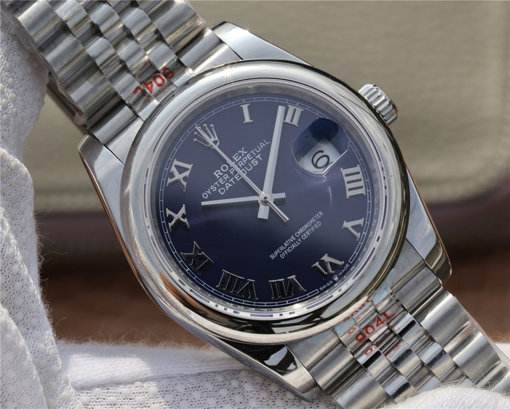 勞力士中性手錶DATEJUST超級904L最‌強版本日誌型36繫‎列腕錶￥4680-精仿勞力士