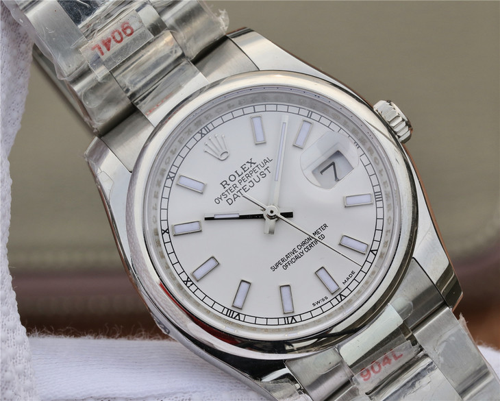 勞士力DATEJUST超級904L最‌強版本日‌誌型36繫‎列腕錶 白盤￥4980-精仿勞力士