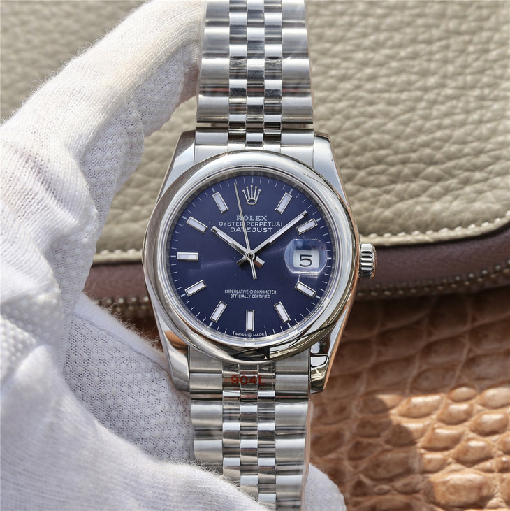 勞力士DATEJUST超級904L最‌強版本日‌誌型36繫‎列腕錶 藍盤￥4980-精仿勞力士