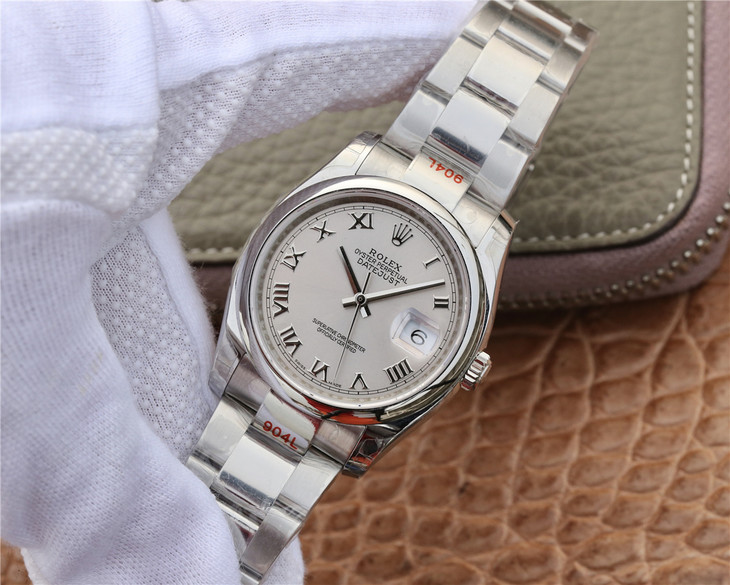 勞士力DATEJUST超級904L最‌強版本日‌誌型36繫‎列腕錶 白盤超強防水￥4980-精仿勞力士