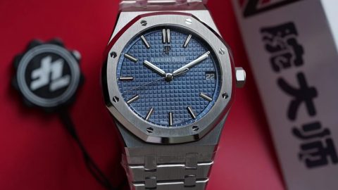 ZF廠愛彼皇家橡樹15500藍盤鋼帶男士機械手錶 V2升級版-精仿愛彼