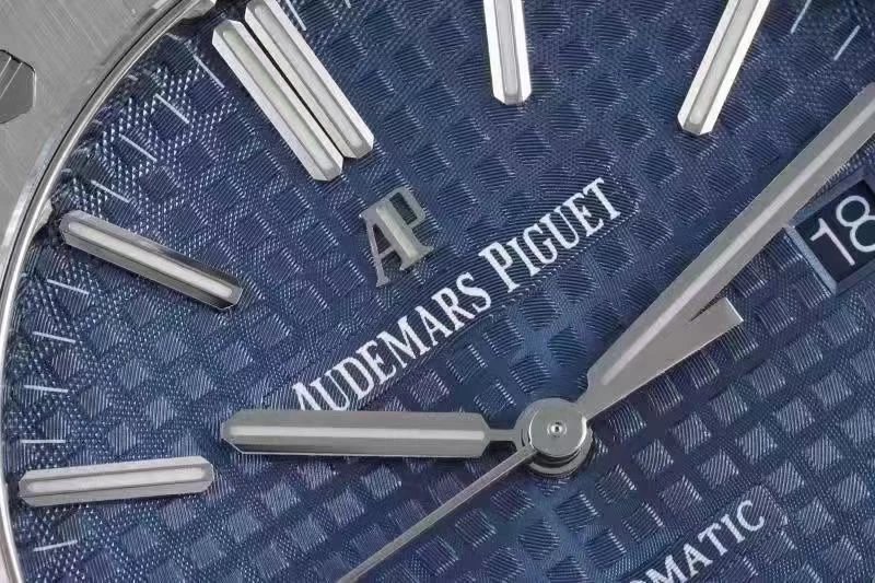 APS廠愛彼皇家橡樹15400繫列藍盤鋼帶機械男錶 最強一體機3120機芯-精仿愛彼