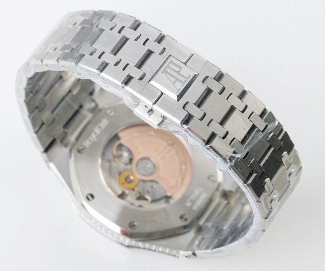 UF愛彼皇家橡樹繫列特別款“TAPISSERIE”白鉆計時男士機械錶-精仿愛彼