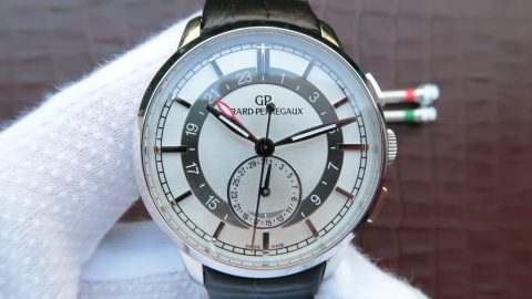 芝柏Girard-Perregaux 1966繫列49544-52-131-BBB0男士機械手錶 白￥3480-精仿芝柏