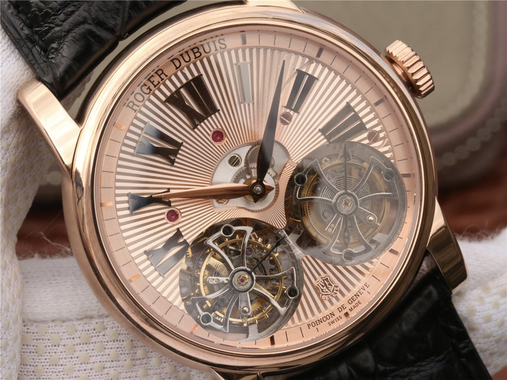 JB廠羅傑杜彼真雙陀飛輪RDDBHO0571雙陀飛輪頂級腕錶 最貴的陀飛輪￥7880-精仿羅傑杜彼