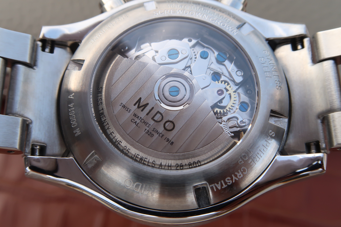 一比一精仿美度舵手繫列M005.614.11.061.00計時男士機械手錶￥3980-精仿美度