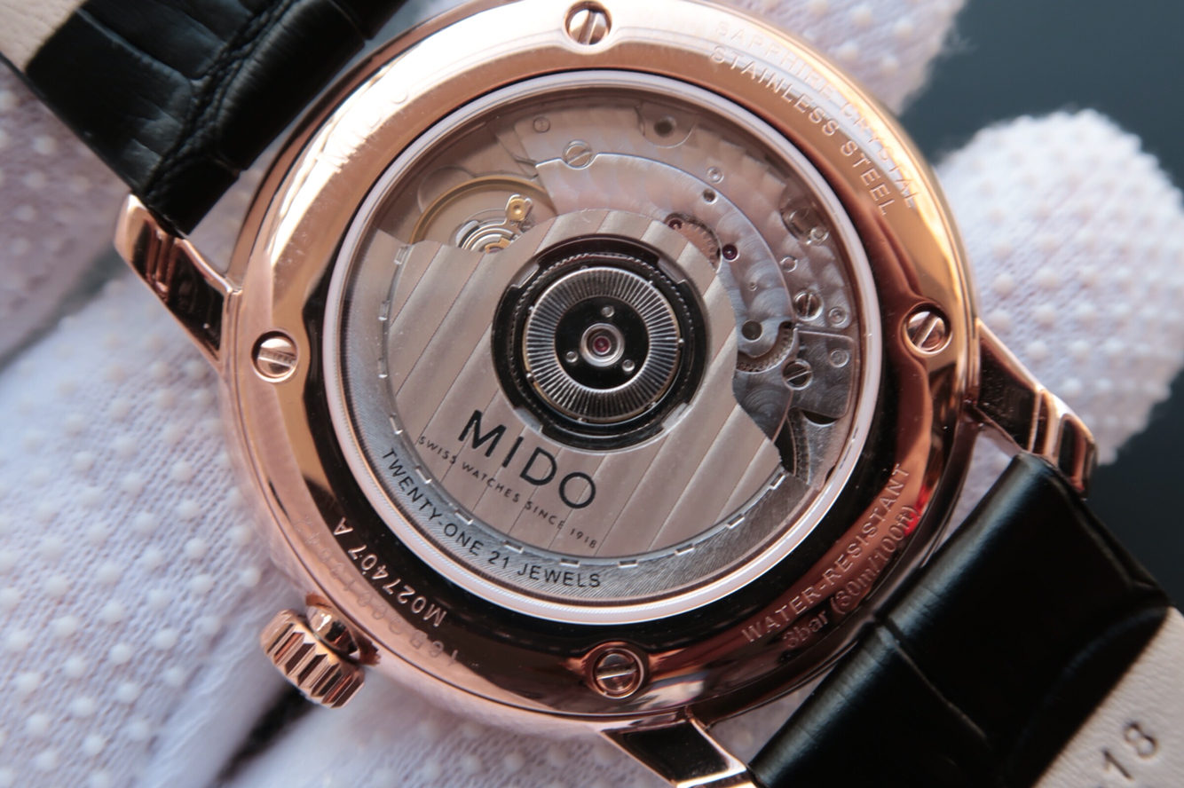 TW廠美度M027.407.36.260.00貝倫賽麗繫列男士機械錶 典藏40周年紀念款￥2980-精仿美度