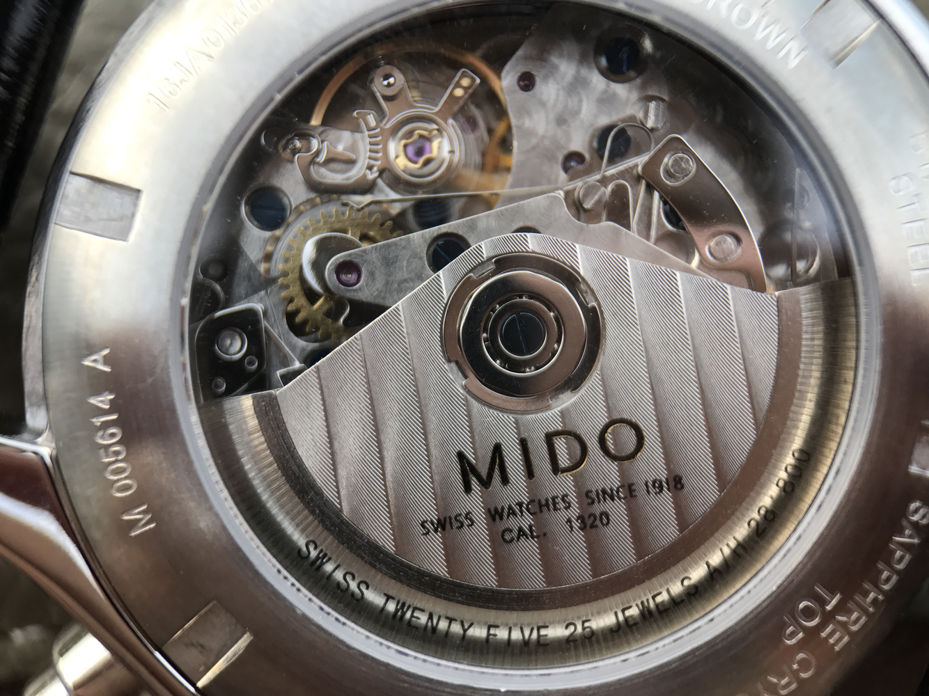一比一精仿美度舵手繫列M005.614.11.031.09計時男士鋼帶手錶￥3980-精仿美度