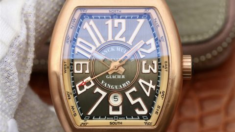 ABF法穆蘭Vanguard V45 25周年特別紀念限量款，矽膠錶帶 男士腕錶￥3680-精仿法蘭克穆勒