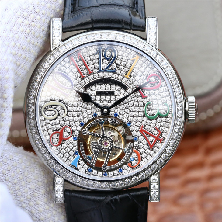 TWL法蘭克穆勒滿天星真陀飛輪 皮錶帶 自動機械男士腕錶￥6880-精仿法蘭克穆勒