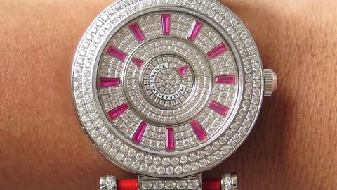 FM法蘭克穆勒法穆蘭DOUBLE MYSTERY繫列機械女錶 珠寶鑲嵌 時尚大氣￥3480-精仿法蘭克穆勒