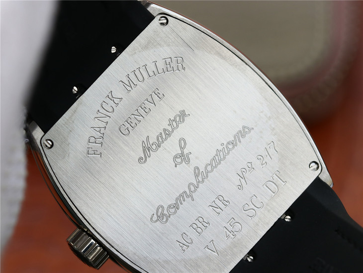 ABF法穆蘭Vanguard V45 25周年特別紀念限量款，矽膠錶帶 男士腕錶￥3180-精仿法蘭克穆勒