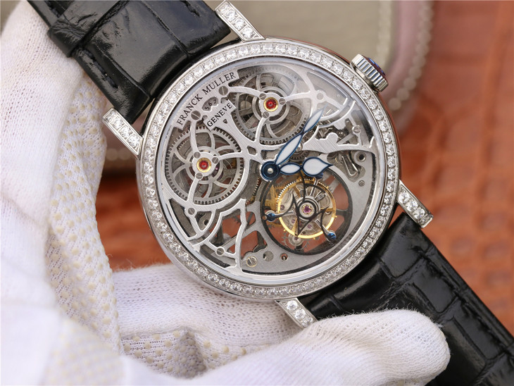 法蘭克穆勒GIGA圓形鏤空陀飛輪腕錶震撼上市￥5480-精仿法蘭克穆勒