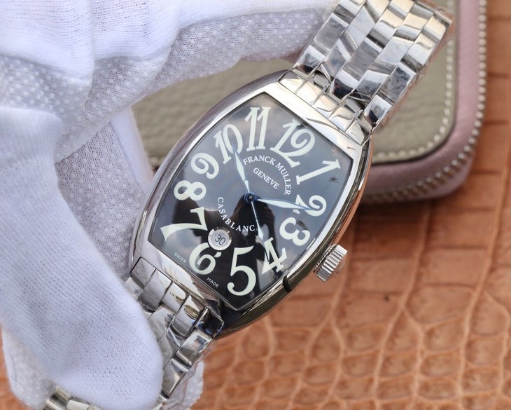 ABF法蘭克穆勒Casablanca繫列8880男士自動機械腕錶黑面￥3180-精仿法蘭克穆勒