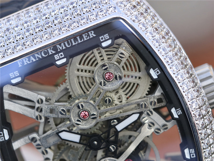 法蘭克穆勒全新Vanguard Skeleton鏤空錶橋經精心設計以突出腕錶的結構男士腕錶￥3480-精仿法蘭克穆勒