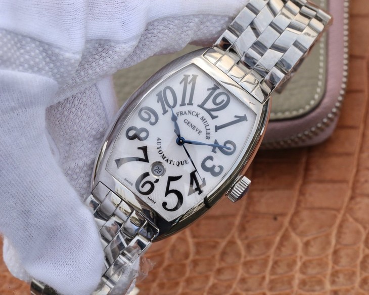 ABF法蘭克穆勒Casablanca繫列8880腕錶,鋼帶男士自動機械手錶 白面￥3180-精仿法蘭克穆勒