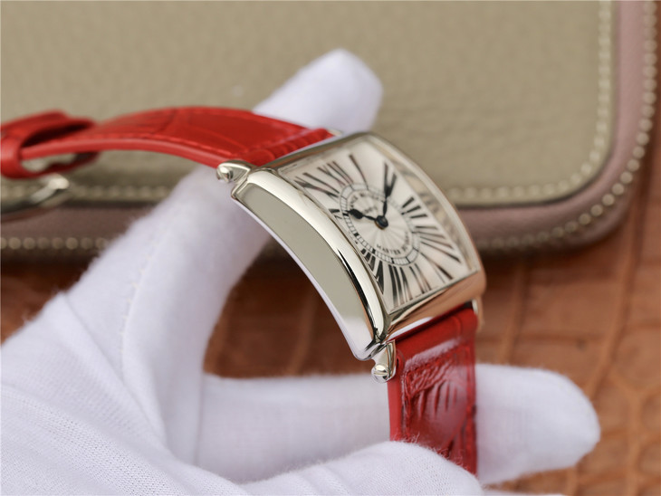 Z6法蘭克穆勒Master Square 繫列女士腕錶 紅色皮帶錶 ￥3180-精仿法蘭克穆勒