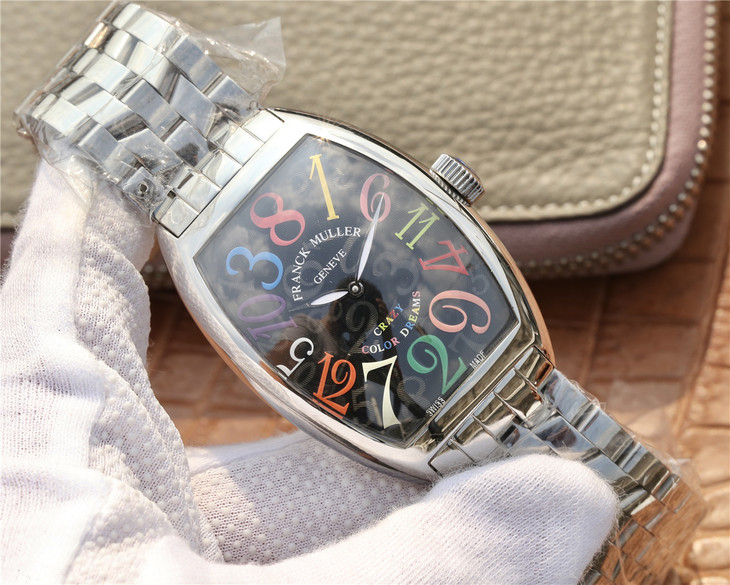 ABF 法蘭克穆勒全新升級版 Crazy Hours亂跳腕錶 原裝1.1 自動上鏈機械機芯 超級夜光￥3180-精仿法蘭克穆勒
