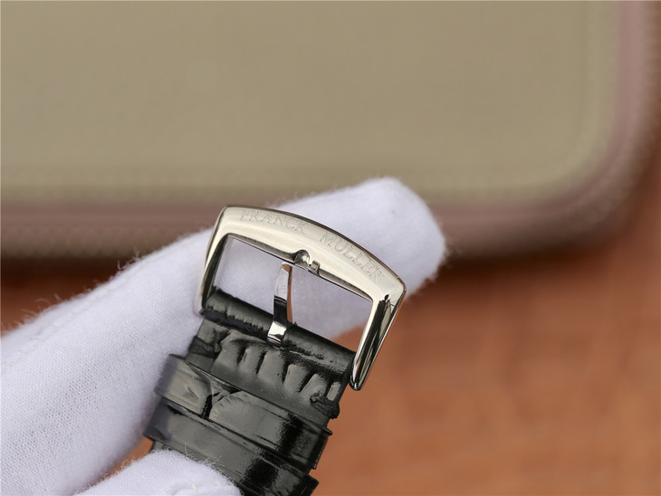 Z6法蘭克穆勒Master Square 繫列女士腕錶 黑色皮帶錶 瑞士原裝朗達石英機芯￥2980-精仿法蘭克穆勒