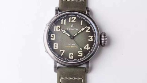 XF真力時 飛行員繫列–復古大飛，獨特而考究的新款時計機械腕錶￥3480-精仿真力時