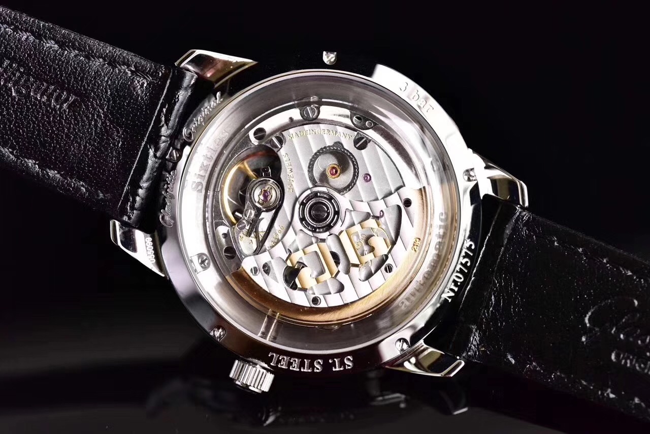 GF一比一頂級復刻格拉蘇蒂復古繫列黑面男士機械手錶-精仿格拉蘇蒂