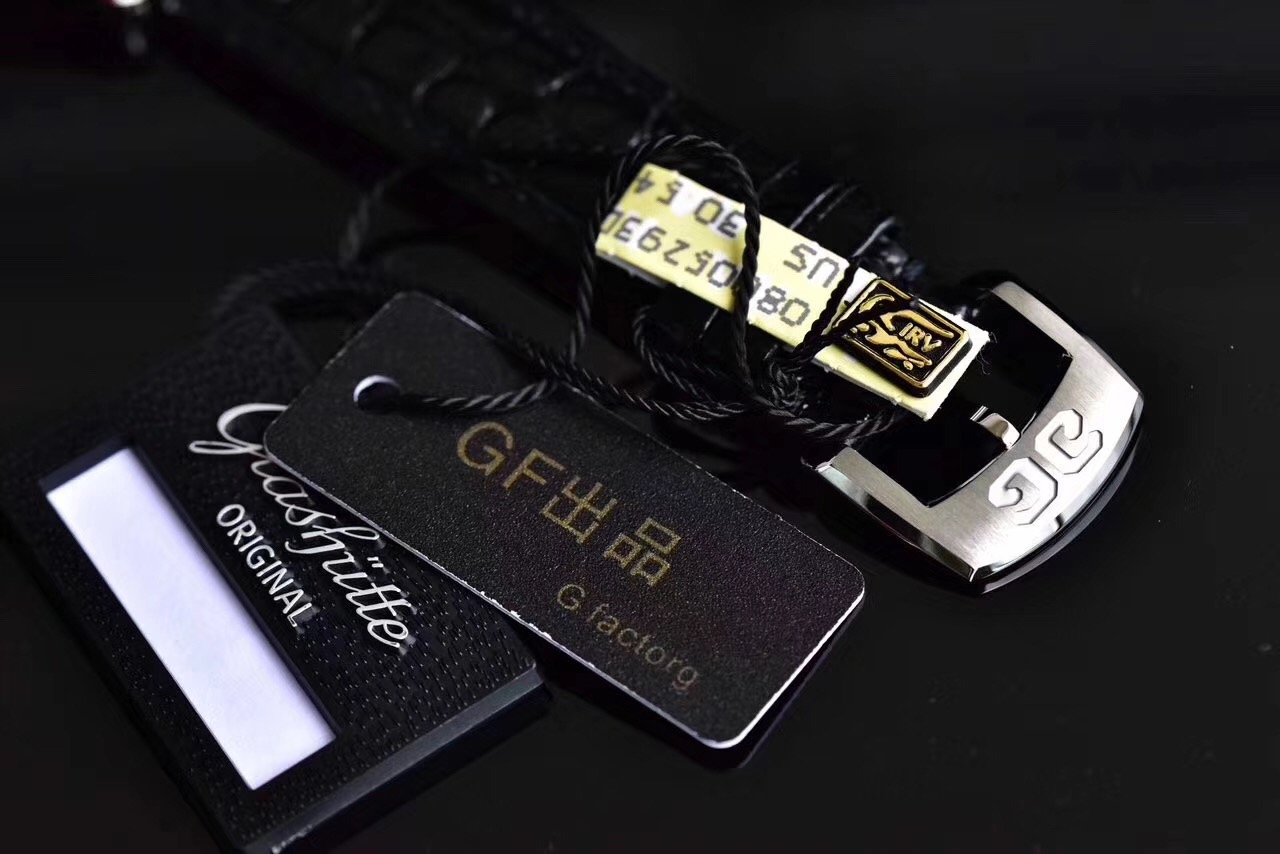 gf廠頂級復刻格拉蘇蒂復古繫列藍面機械男士皮帶手錶-精仿格拉蘇蒂